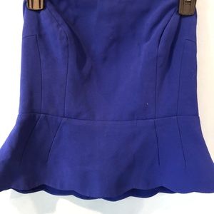 Royal blue top with wire inlay